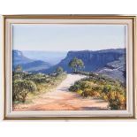 John Emmett (Australian, born 1927)/Australian Landscape, The Narrow Neck - from Panorama Estate,