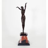 After Demetre Chiparus/An Art Deco style bronze figure,
