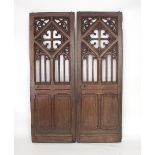 A pair of early 19th Century gothic doors,