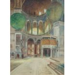 Wladimir Petroff (Russian 1880-1935)/Hagia Sofia Interior,
