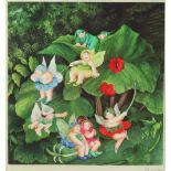 Beryl Cook (British 1926-2008)/Fairies/signed print,