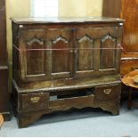 An 18th Century oak Carmarthenshire chest,