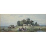 Edward Duncan (1803-1882)/Collecting the Hay/signed and dated 1861/watercolour,