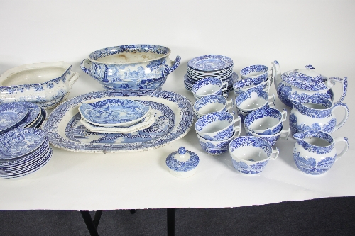 A large quantity of blue and white transfer dinner wares, mainly Spode, - Image 3 of 3