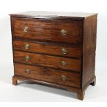 A 19th Century mahogany secretaire chest,