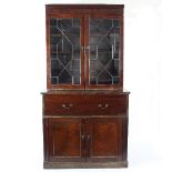 A 19th Century mahogany secretaire bookcase,