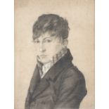 Early 19th Century Continental School/Portrait of a Man/pencil, chalk and charcoal,