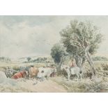 David Cox/Bolton Abbey/watercolour, 23cm x 32cm/Provenance: Gillingham Auction of Chapman,