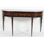 A Dutch marquetry inlaid serving table,