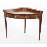 A 19th Century mahogany corner desk,