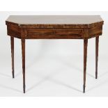 A George III mahogany tea table,