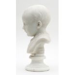 William Brodie (Scottish 1815 - 1881)/Bust of a Young Child/possibly the artist's daughter/signed W