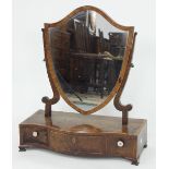 A 19th Century walnut dressing mirror,