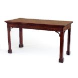 A George III mahogany serving table,