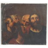 19th Century English School/Five Disciples/oil on canvas, 63cm x 68.