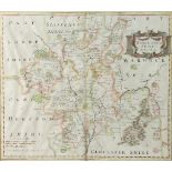 Robert Morden/Map of Worcestershire/36cm x 42cm/and a reproduction map on the British Isles
