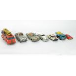 Four self propelled American cars and a fire department car,