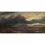 John Holland (circa 1790-1870)/Shore Scene/signed on the frame/oil on panel,