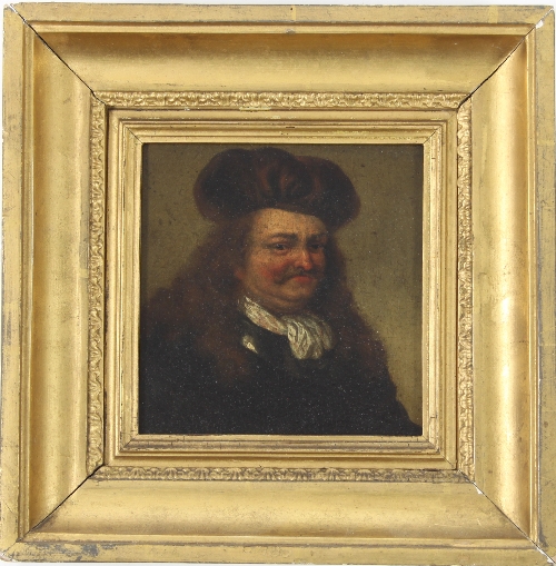 Follower of Frans Van Mieris the Elder (Dutch 1635-1681)/Portrait of a Gentleman/half length - Bild 2 aus 2