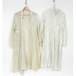 An Indian white cotton robe,