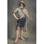 Manner of Walter Langley/Fisherman Standing/oil on canvas,