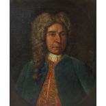 18th Century English School/General Kane/wearing a wig and green coat with brocade