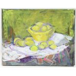 Barbara Dorf (1933-2016)/Still Life with Bowl of Lemons/oil on canvas, 35.