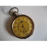 An early 20th century Zenith pocket watch, "1900 Grand Prix Paris" inscribed in innercase, stamped