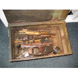 A collection of tools to include Spear and Jackson (contents of 1 box).