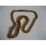 A 9ct gold chain, stamped 375 to each link, 34g.