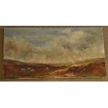 Moorland scene by D Foster, 61cm x 31cm