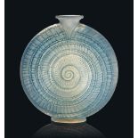 An Escargot Vase, No. 931
designed 1920, cased opalescent and blue stained
8 ½ in. (21.5 cm.) high