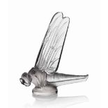 A Grande Libellule Car Mascot, No. 1145
deigned 1928, clear and frosted
8 1/8 in. (20.5 cm.) high