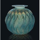 A Marisa Vase, No. 1002
designed 1927, cased opalescent and blue stained
9 in. (22.8 cm.) high