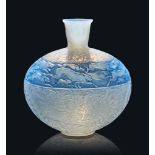 A Lievres Vase, No. 942
designed 1923, cased opalescent and blue stained
6 ½ in. (16.5 cm.) high