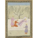 AN ALBUM PAGE : YA'QUB AND YUSUF DECCAN, CENTRAL INDIA, LATE 18TH CENTURY Opaque pigments heightened