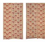 TWO LARGE EMBROIDERED CURTAINS CYCLADIC ISLANDS, GREECE, 17TH/18TH CENTURY Each of rectangular form,