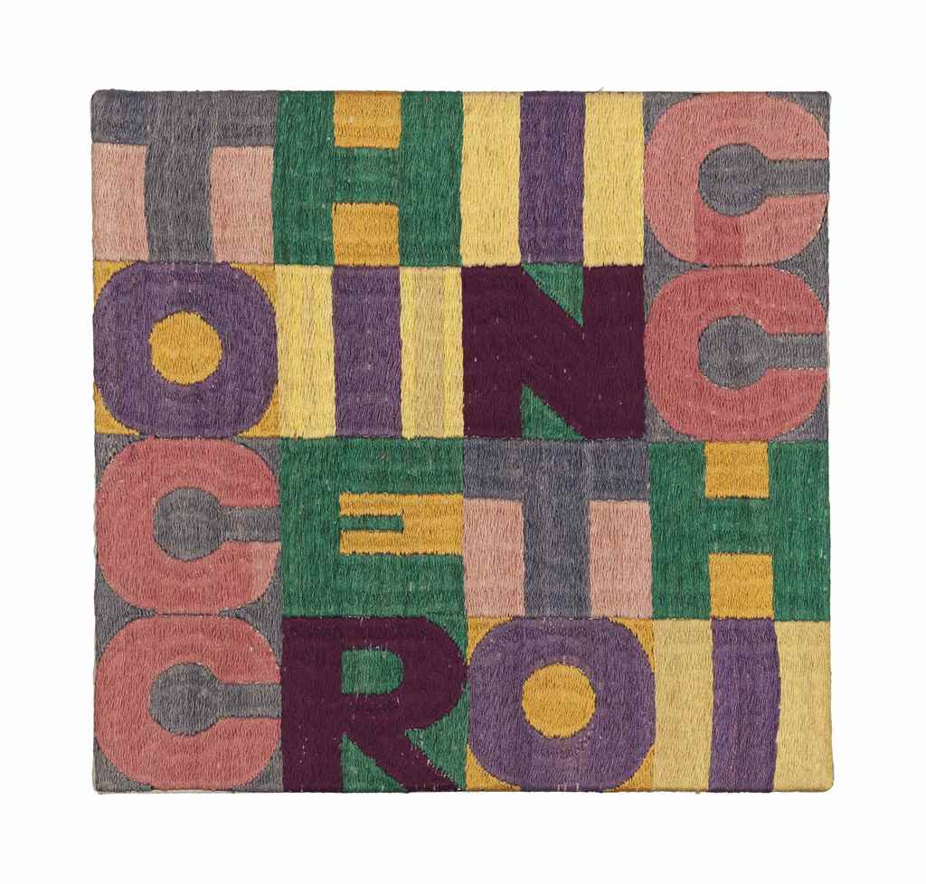 Alighiero Boetti (1940-1994) Tocchi e Rintocchi (Touches and Strokes) signed, inscribed and dated '