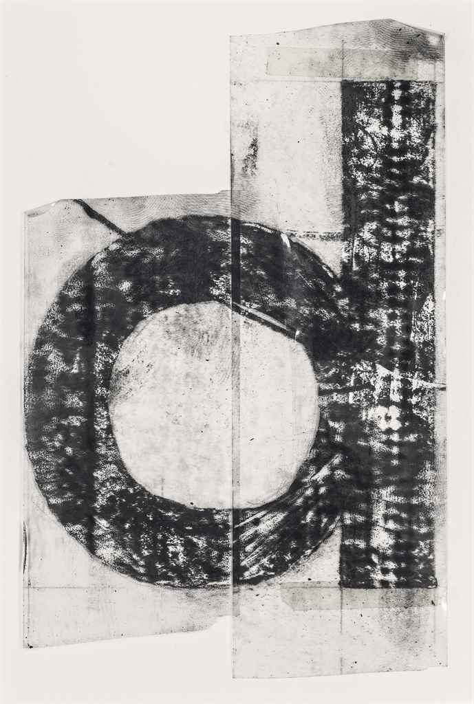 Tony Lewis (B. 1986) Untitled graphite on tape, in artist's frame 18 5/8 x 16 1/8in. (47.2 x