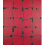 Mark Francis (B. 1962) Red Grid (Network) signed and dated ‘M. Francis 98’ (on the reverse) oil on