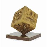 Arnaldo Pomodoro (B. 1926) Cubo signed, numbered and dated 'Arnaldo Pomodoro 74 7/12' (on the