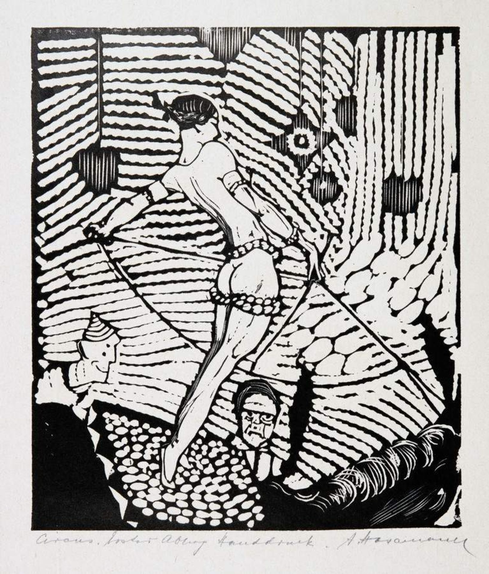 Arminius Hasemann.  Die graphischen Zyklen - Der Zirkus. 13 Holzschnitte. 1920. Elf signiert, - Image 5 of 5