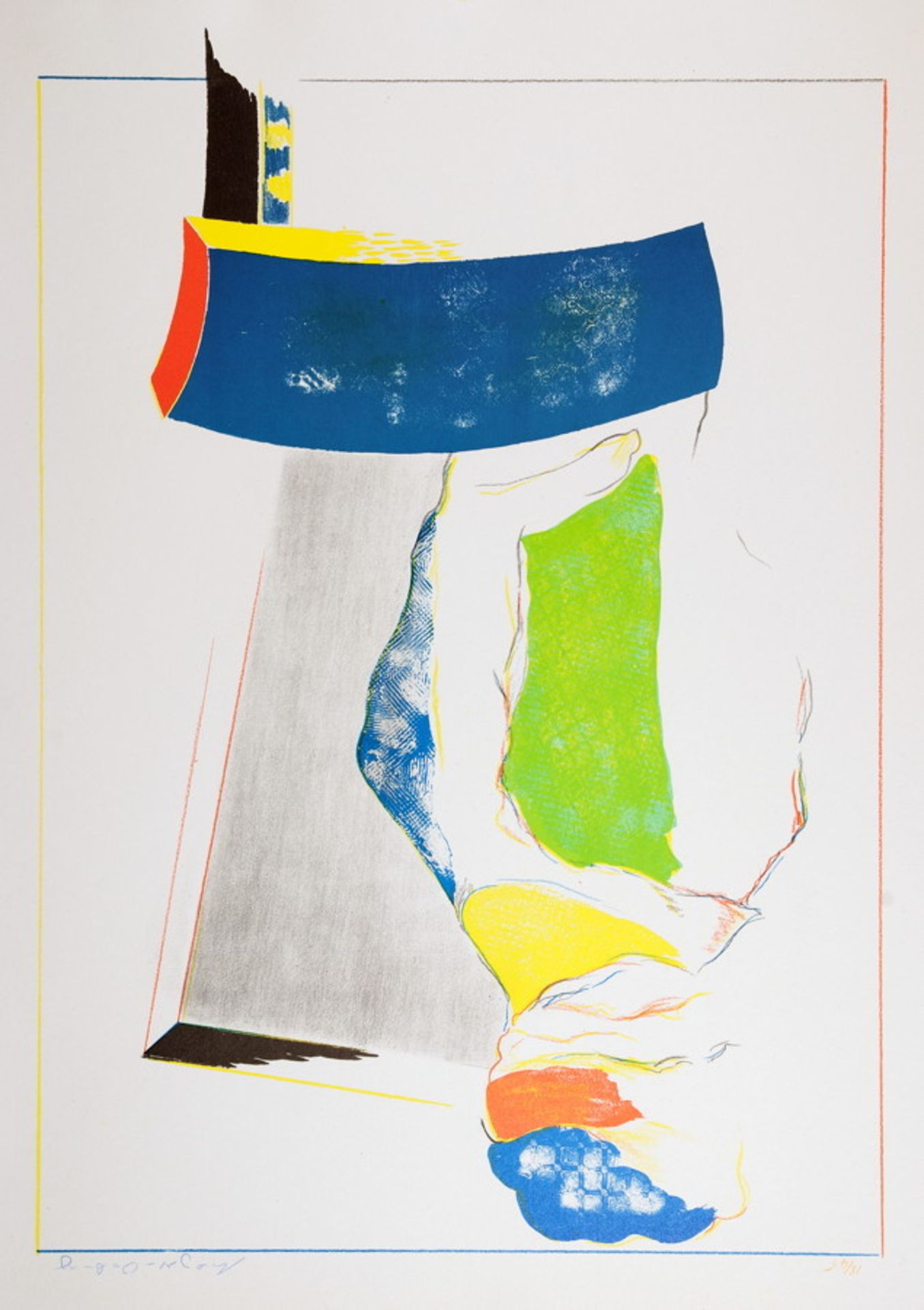 Willy Meyer-Osburg. Vier vierfarbige Lithographien. 1972. 56,0 : 42,0 cm. Signiert und nummeriert.