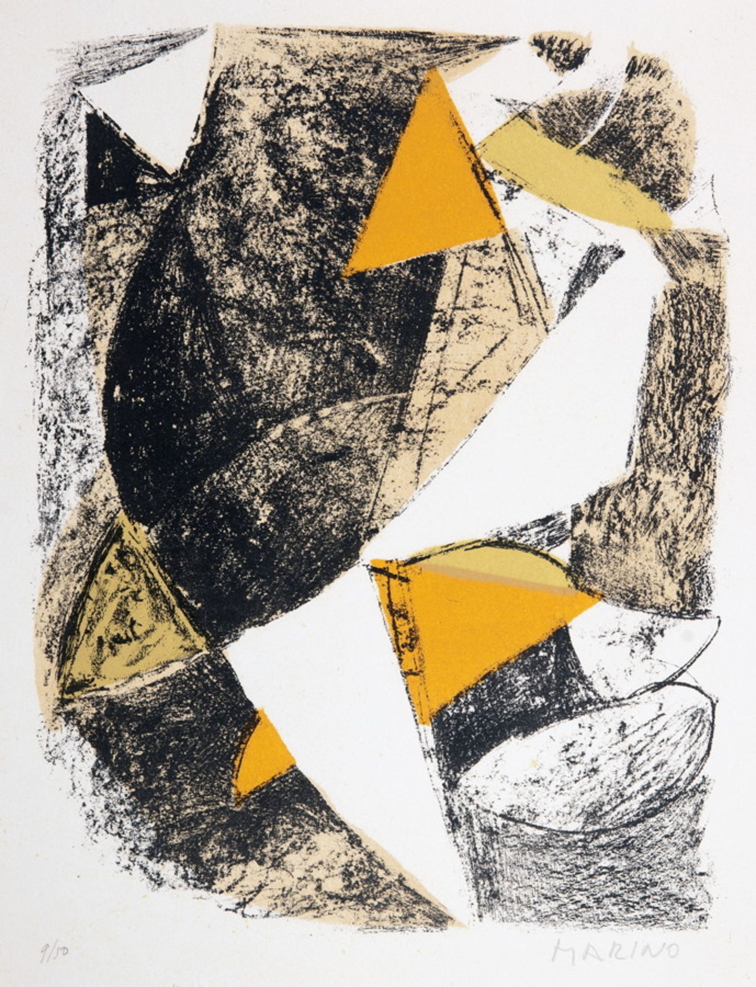 Marino Marini (19011980). Komposition (für XXe siècle 21). Farblithographie. 1963. 31,0 : 23,5