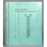 Ferdinand Springer - Paul Valéry. Eupalinos ou larchitecte. Edition illustrée de gravures au
