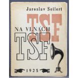 Karel Teige - Jaroslav Seifert. Na vlnách TSF. Poesie. Prag, Petr 1925. Illustrierte