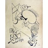 Francesco Cangiullo (18841977). Ritratto di Marinetti. Lithographie. Um 1922. Ca. 28 : 21 cm (33,