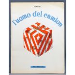 Bruno Munari. L' uomo del camion. Mailand, Mondadori 1945. Mit elf doppelblattgroßen farbigen