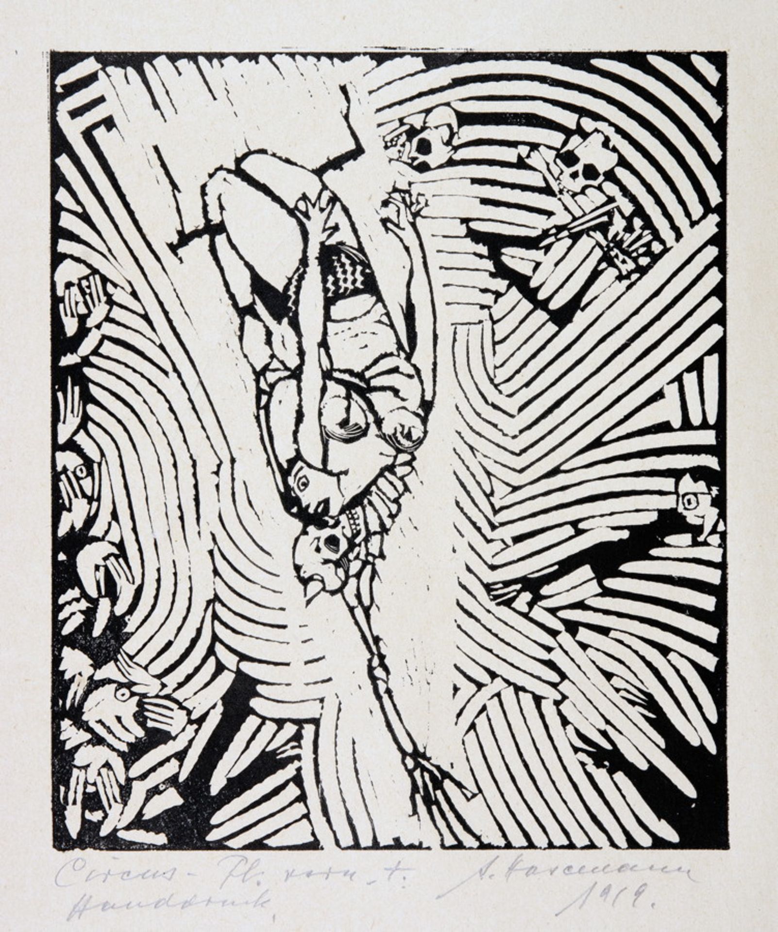 Arminius Hasemann.  Die graphischen Zyklen - Der Zirkus. 13 Holzschnitte. 1920. Elf signiert, - Image 3 of 5
