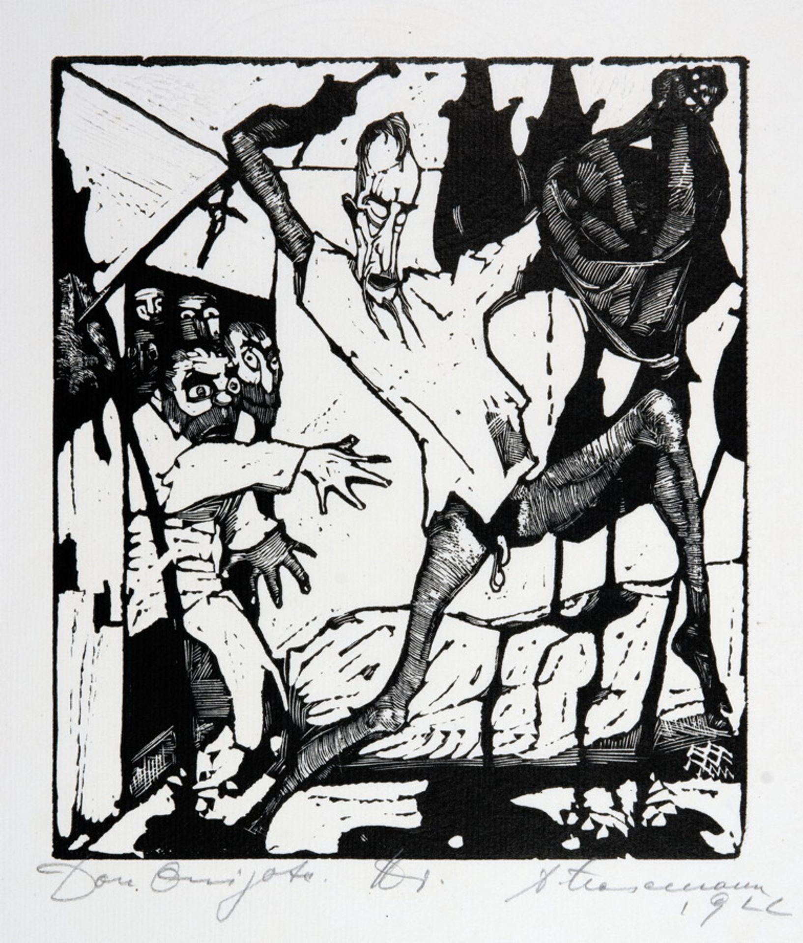 Arminius Hasemann.  Die graphischen Zyklen - Don Quijote von der Mancha, Ritter der traurigen - Image 3 of 5